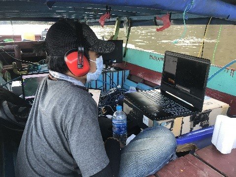 Bathymetry survey in Buntok, Barito river, Kalimantan Tengah