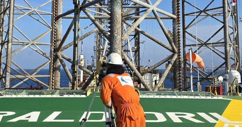 Positioning Survey Rig Move